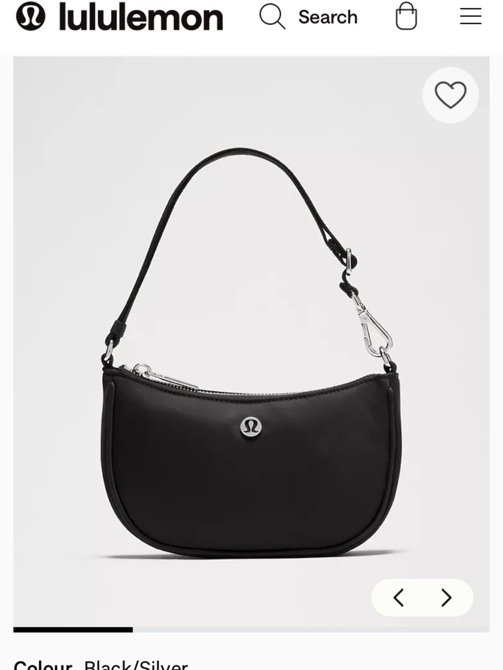 NWT Lululemon City Essentials Black Mini Shoulder Bag - Picture 5 of 7